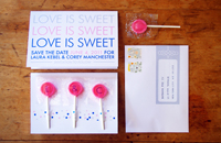 Lollipop Save the Date